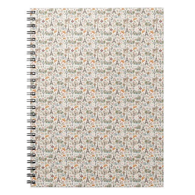 Paris Icons Chic Design Anteckningsbok (Framsidan)