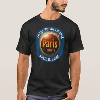 Paris Illinois IL Total Solar Eclipse 2024 3 Pre T Shirt