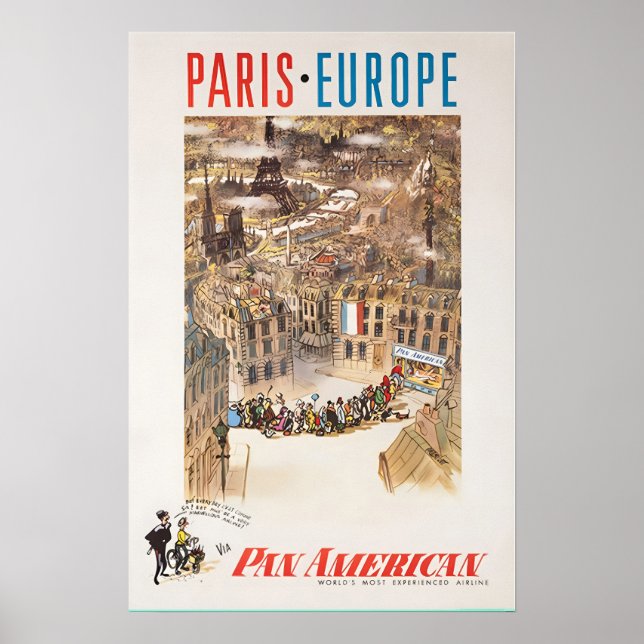 Paris Illustration Europa Konst Frankrike Tryck Pa (Framsidan)