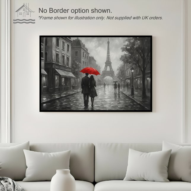 Paris in the Rain – Wall Art Print Poster (Skapare uppladdad)