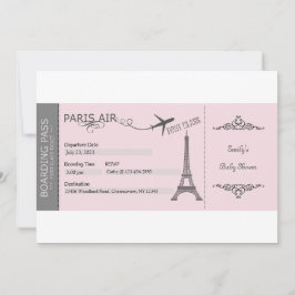 Paris inbjudan, Paris tema inbjudan, fransk Inbjudningar