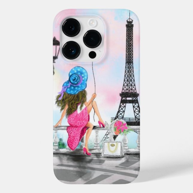 Paris iphone case med Eiffel Rower (Baksida)