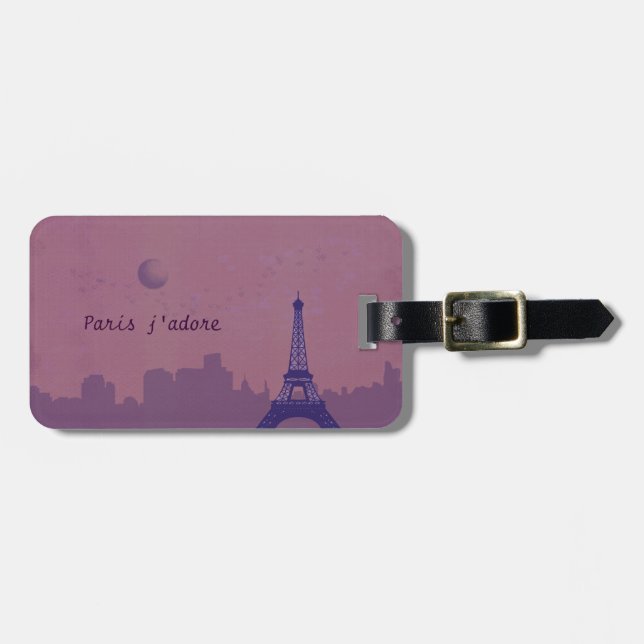 Paris j'adore bagagebricka (Horisontell Framsida)