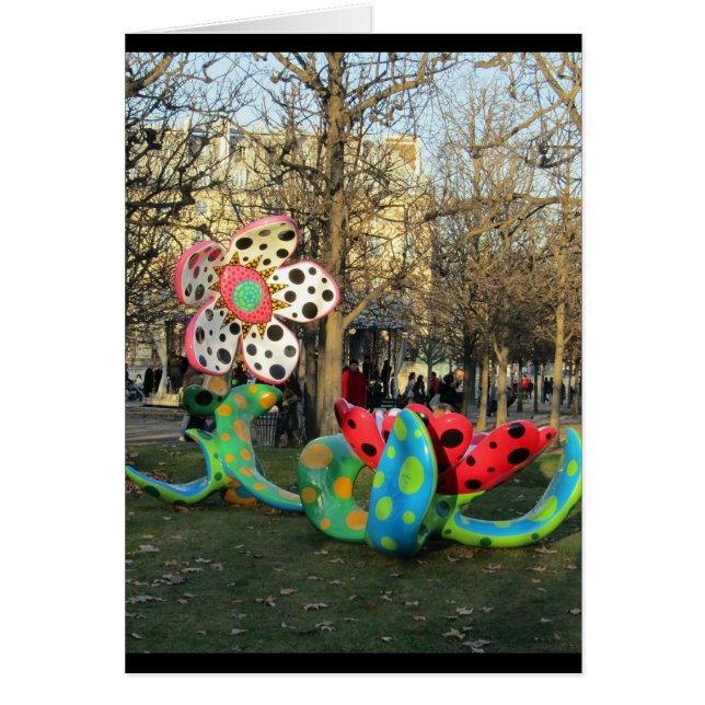 Paris - Jardin de Tuilleries Hälsningskort (Framsidan)