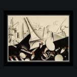 "Paris Jazz" ca. 1925 Art Deco Poster<br><div class="desc">1925' Paris Jazz, Art Deco, tryckt från Paul Colin-portföljen för Le Tumulte Noir med Josephine Baker.</div>