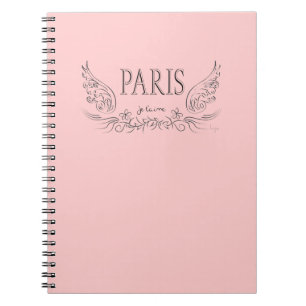PARIS Je t'aime (i kärlek du) Anteckningsbok