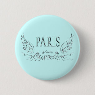 PARIS Je t'aime (i kärlek du) Knapp