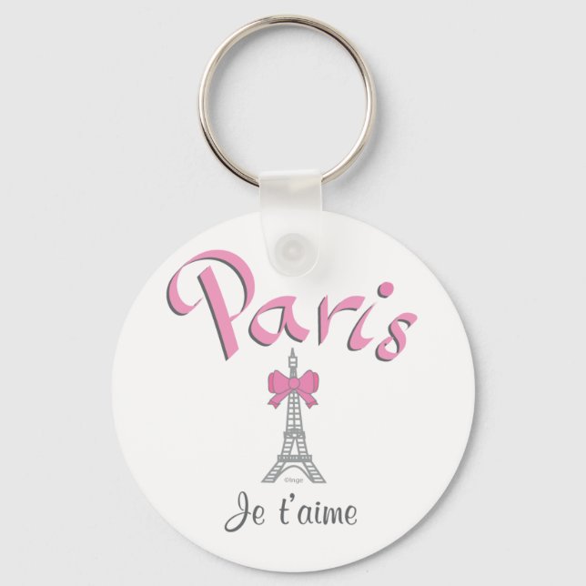Paris - Je t'aime (I kärlek du) Nyckelring (Framsida)