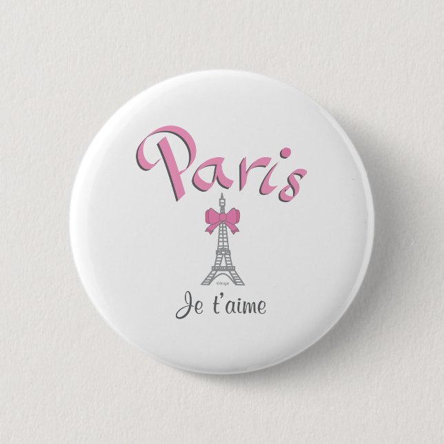 Paris - Je t'aime (jag älskar dig), Knapp (Framsida)