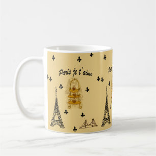 Paris je t'aime kaffemugg