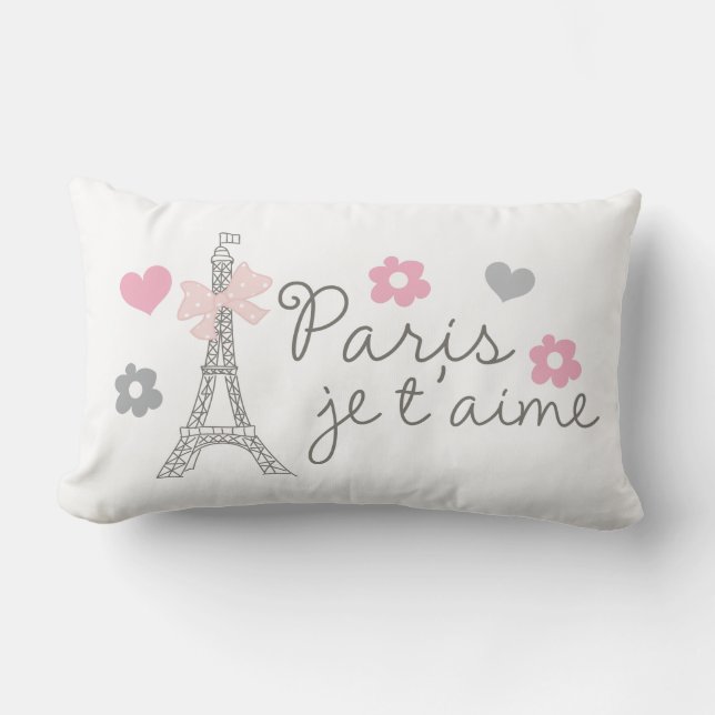 Paris Je T'aime Lumbarkudde (Framsida)