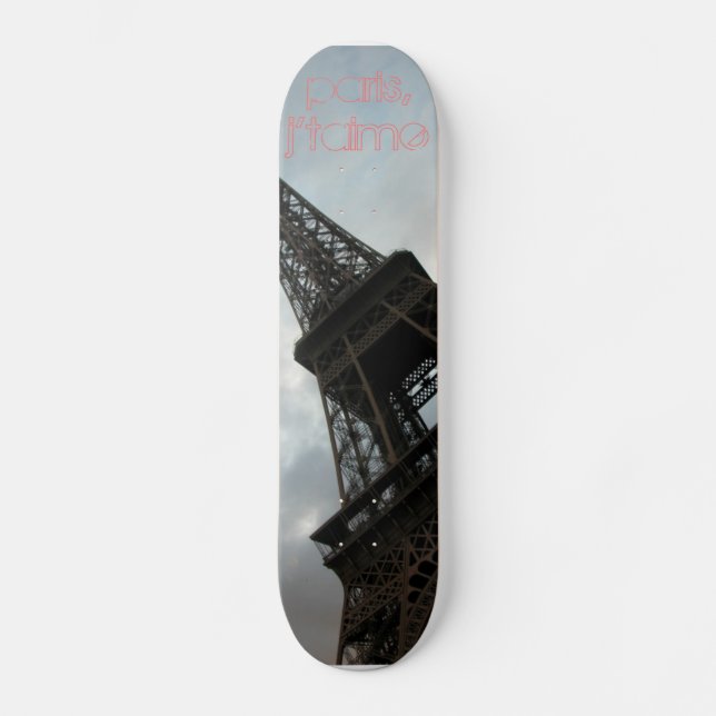 paris j'taime skateboard bräda 21,5 cm (Framsida)