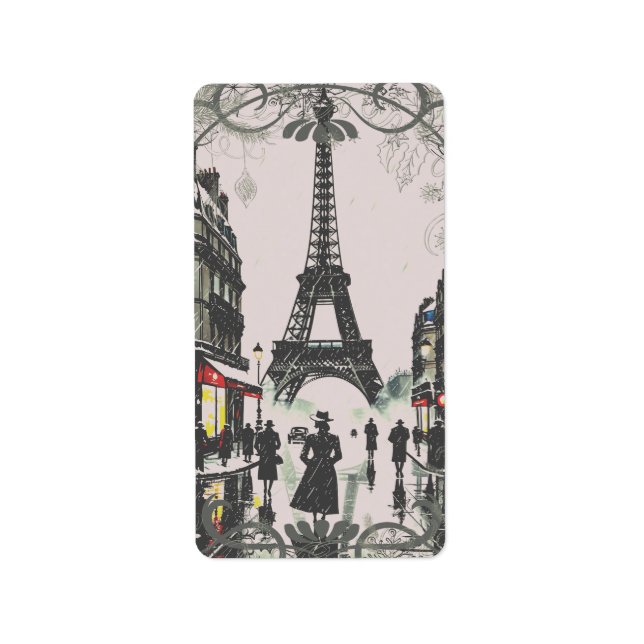 Paris-jul Adressetikett (Framsidan)