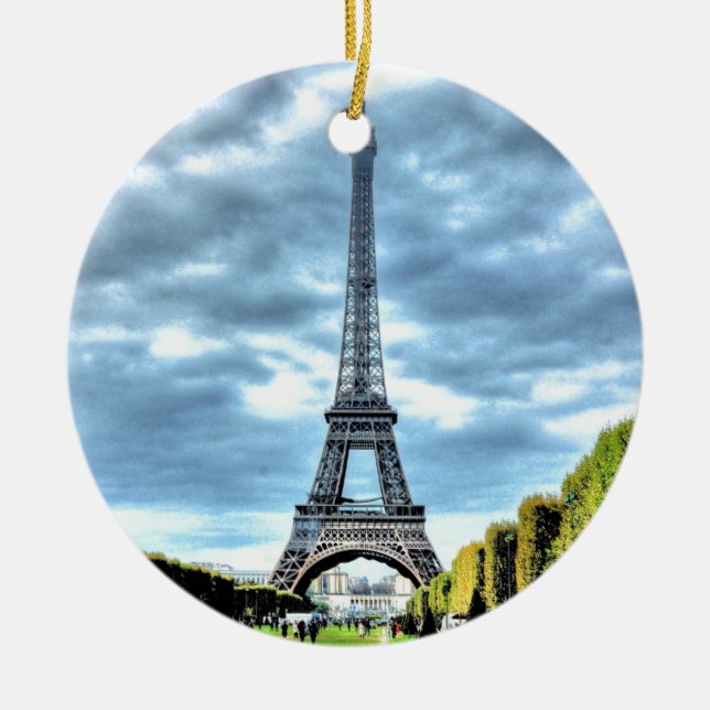 Paris Julgransprydnad Keramik (Framsidan)