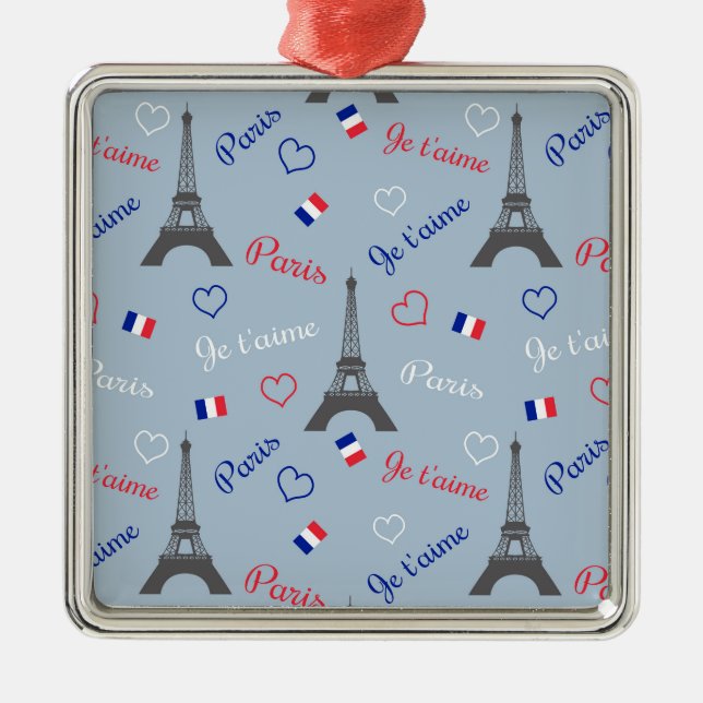 Paris Julgransprydnad Metall (Framsidan)