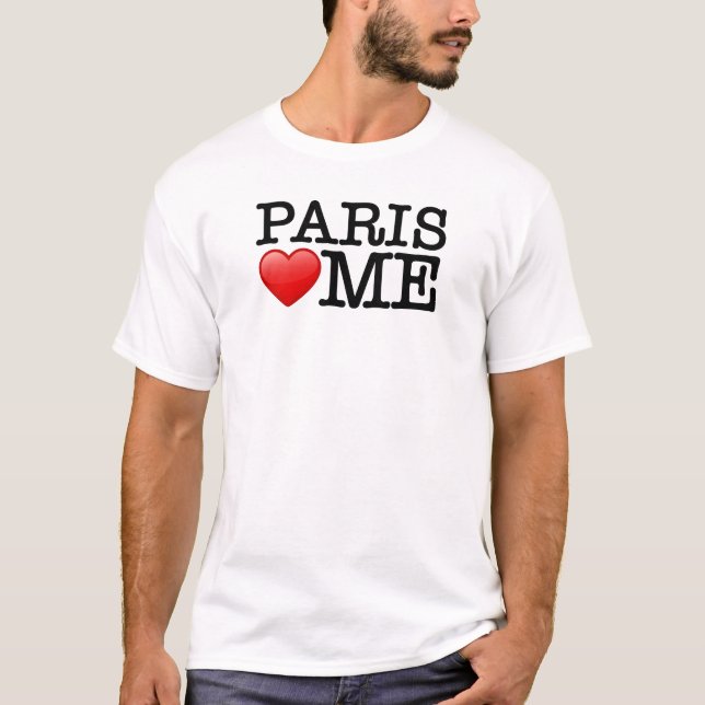 Paris kärlek, jag, kärlek Paris Tee Shirt (Framsida)