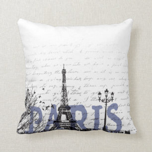 Paris kärlek kudde