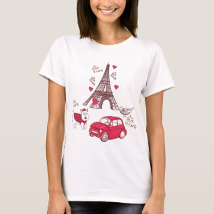 Paris kärlek t-shirt