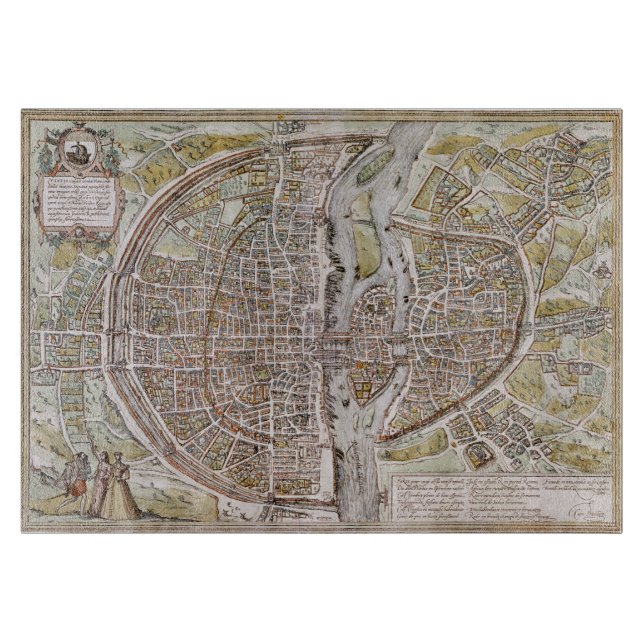 PARIS KARTA, 1581 (Framsidan)