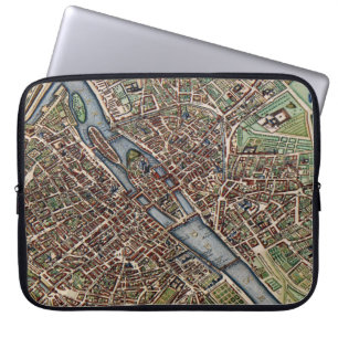 Paris karta laptop fodral