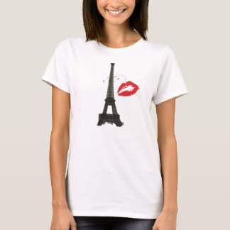"Paris Kiss" Women's Bella Flowy Circle Top, White Tröja
