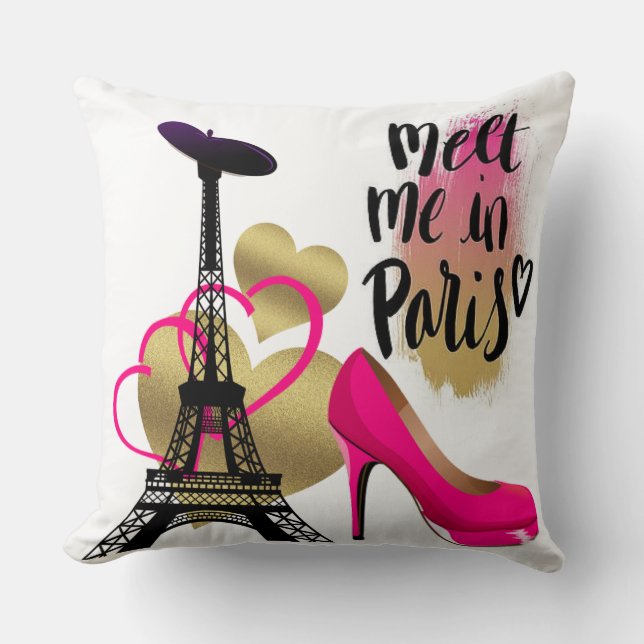 Paris Klass A Cotton DEKORATIV KUDDE (Framsida)