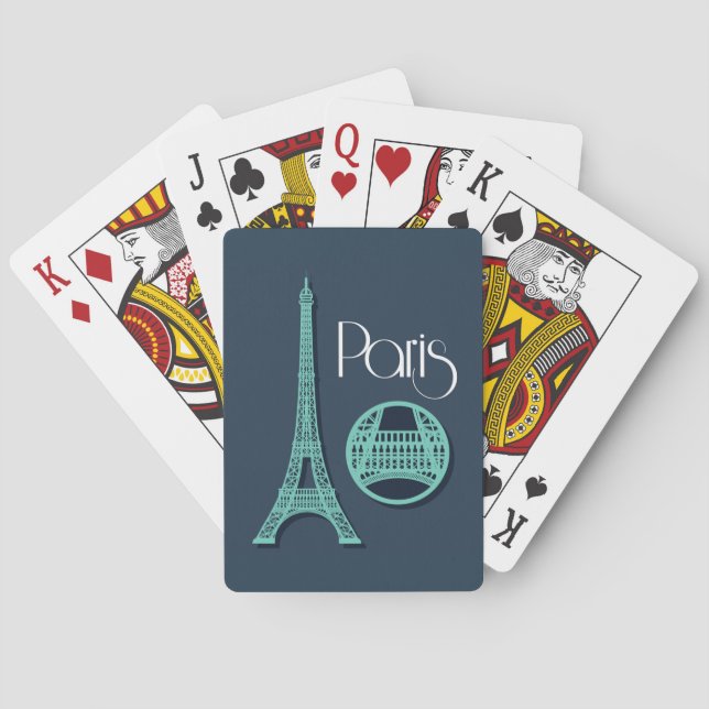 Paris kricka casinokort (Baksidan)