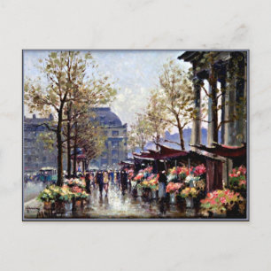 Paris, La Madeleine's blommemarknad Vykort