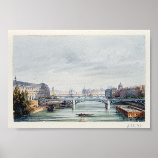 Paris La Seine Pont - Bridge Poster (Framsidan)