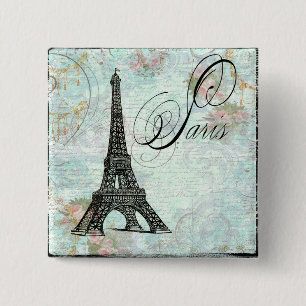 Paris La Tour Eiffel-Fransk Design Knapp