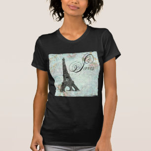 Paris La Tour Eiffel-Fransk Design Tee