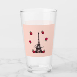 Paris – La Tour Eiffel pastel Eifelturm Strawberry Glaskopp