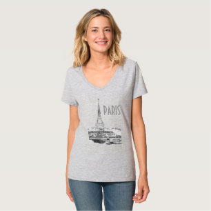 Paris, lägg till texten T-Shirt