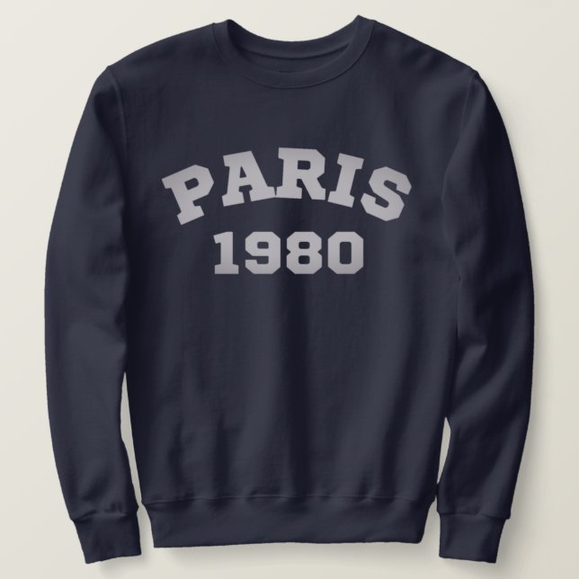 paris lång ärmad tröja (Design framsida)