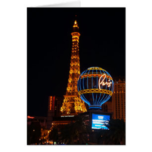 Paris Las Vegas Hotel & Casino #2-kort Hälsningskort