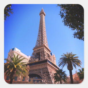 Paris Las Vegas Hotel & Casino Stickers Fyrkantigt Klistermärke