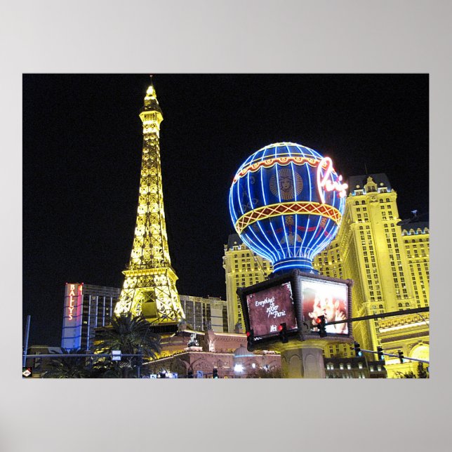 Paris Las Vegas Photo Poster Skriv ut (Framsidan)