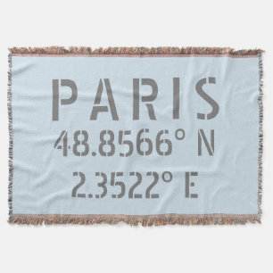 Paris Latitude Longitud-koordinater Filt