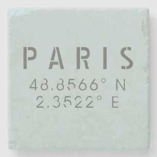 Paris Latitude Longitud Stenunderlägg