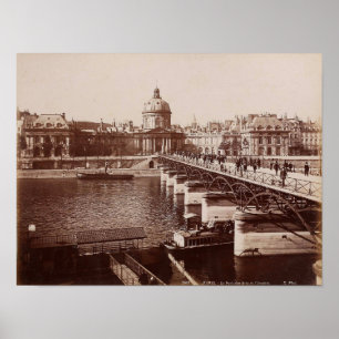 Paris - Le Pont des Arts e l`Institut Poster