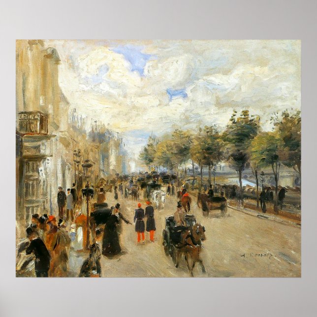 Paris, Le Quai Malaquais, av Renoir Poster (Framsidan)