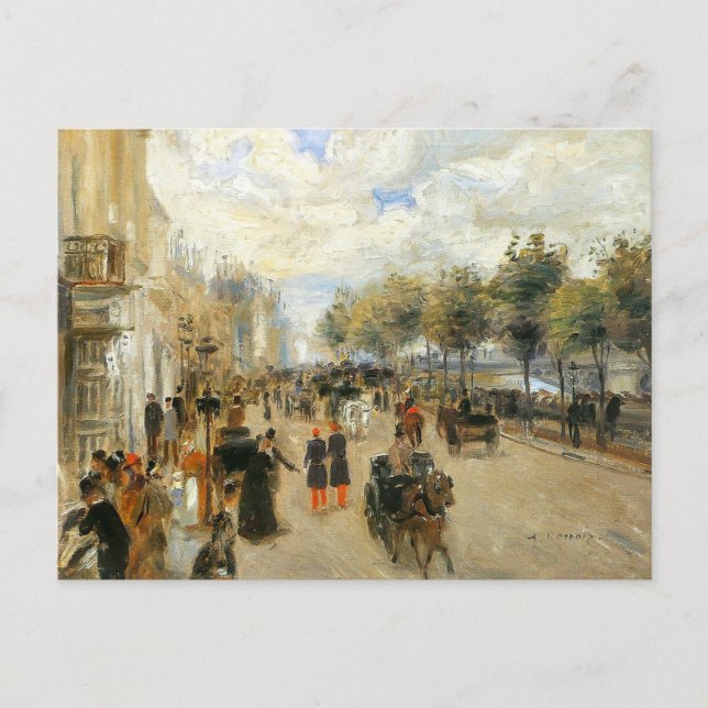 Paris, Le Quai Malaquais, av Renoir Vykort (Framsida)
