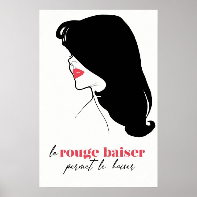 Paris - Le Rouge Baiser (Röda kissarna) Poster (Framsidan)