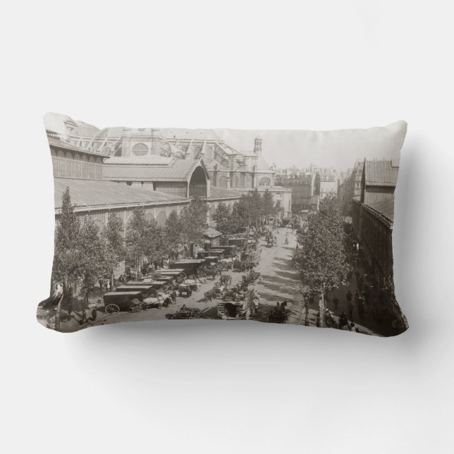 Paris: Les Halles, C1900 Lumbarkudde (Framsida)