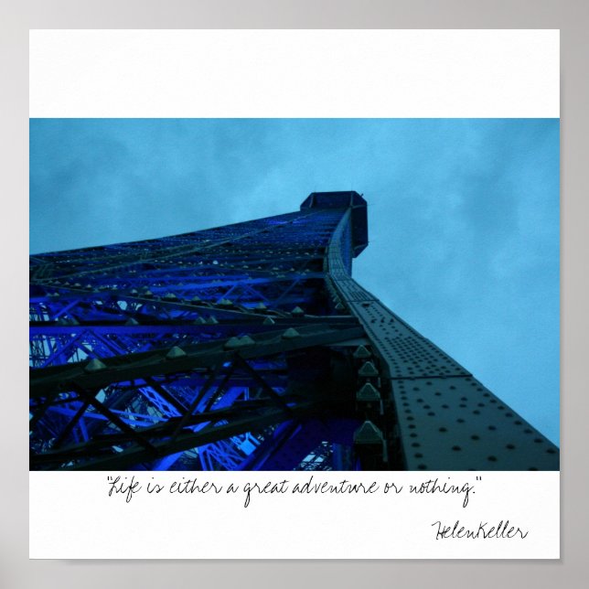 Paris: "Livet är antingen ett underbart äventyr el Poster (Framsidan)