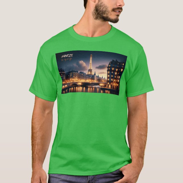 Paris, ljusets stad, Big Cities Collection T Shirt (Framsida)