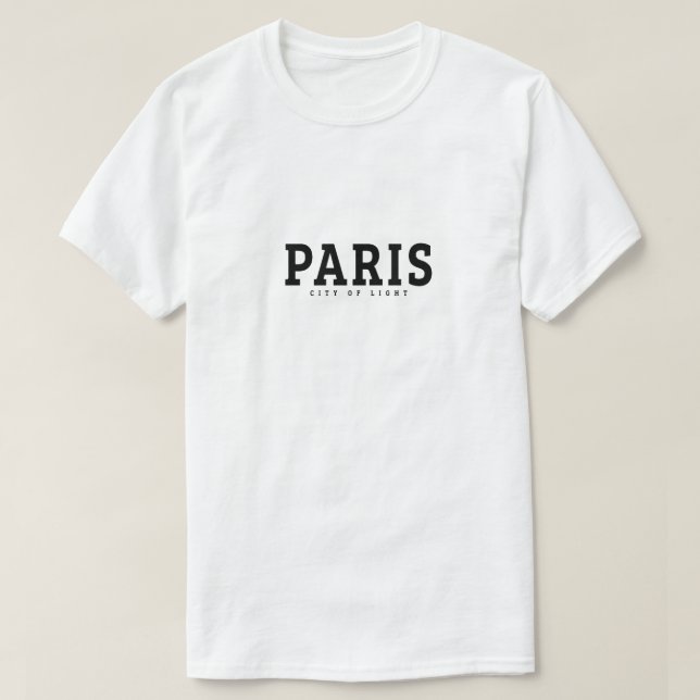 Paris - ljusets stad t shirt (Design framsida)
