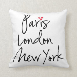 Paris London, New York Kudde