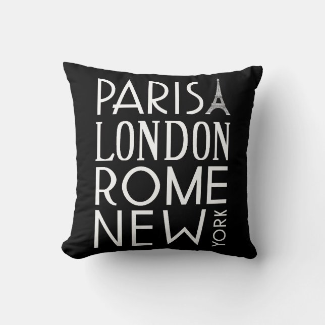 Paris, London, Rome och New York kudder Kudde (Framsida)