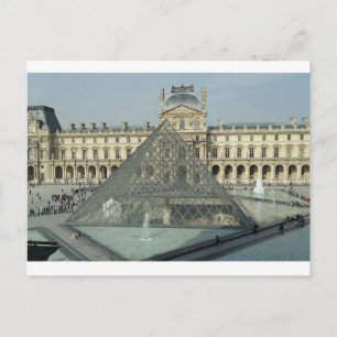 Paris Louvre Glass Vykort